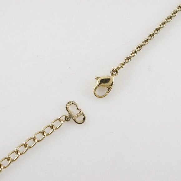 Dior Colored stone Necklace vintage Plated Gold 12.9g Women - Picture 5 of 8